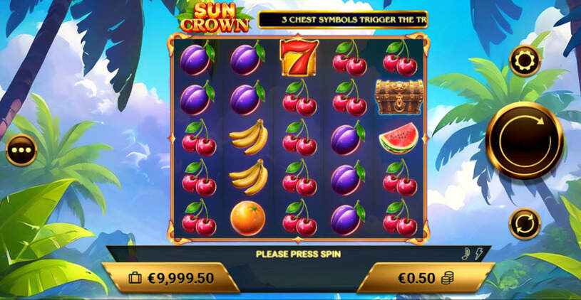 Sun Crown Slot gameplay