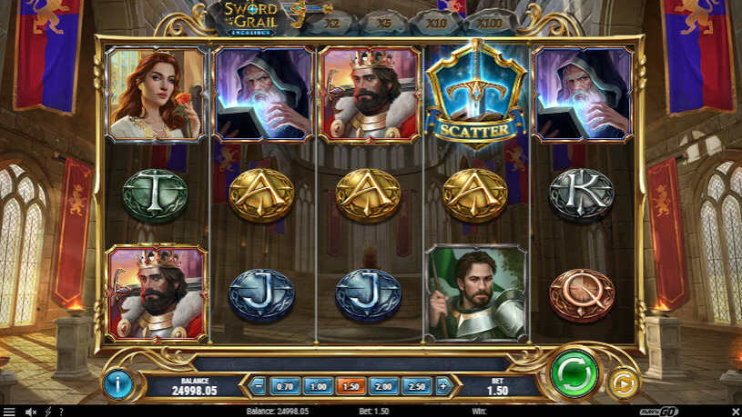 The Sword and the Grail Excalibur Slot gameplay